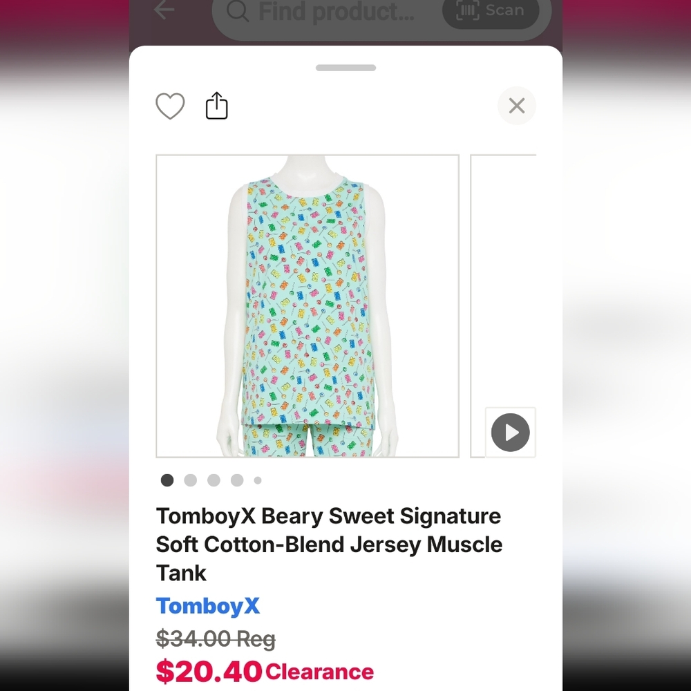 New* TomboyX Candy Print Tank Top - Picture 9 of 9